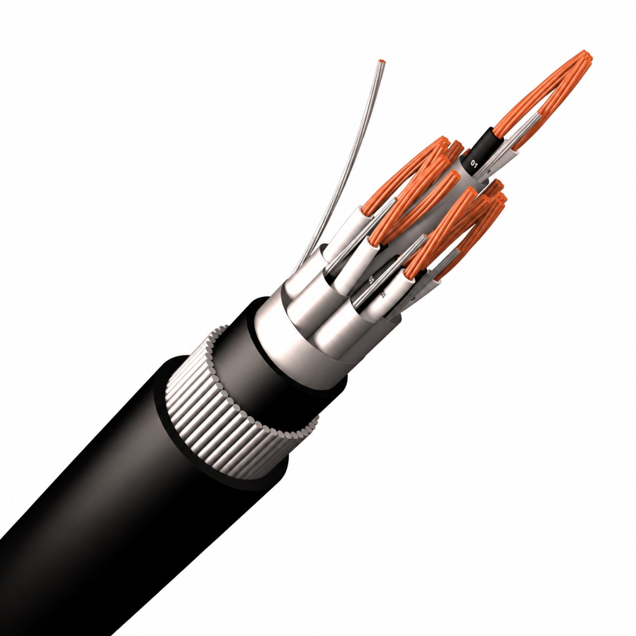 PVC INSULATION ARMOURED CONTROL CABLE cable