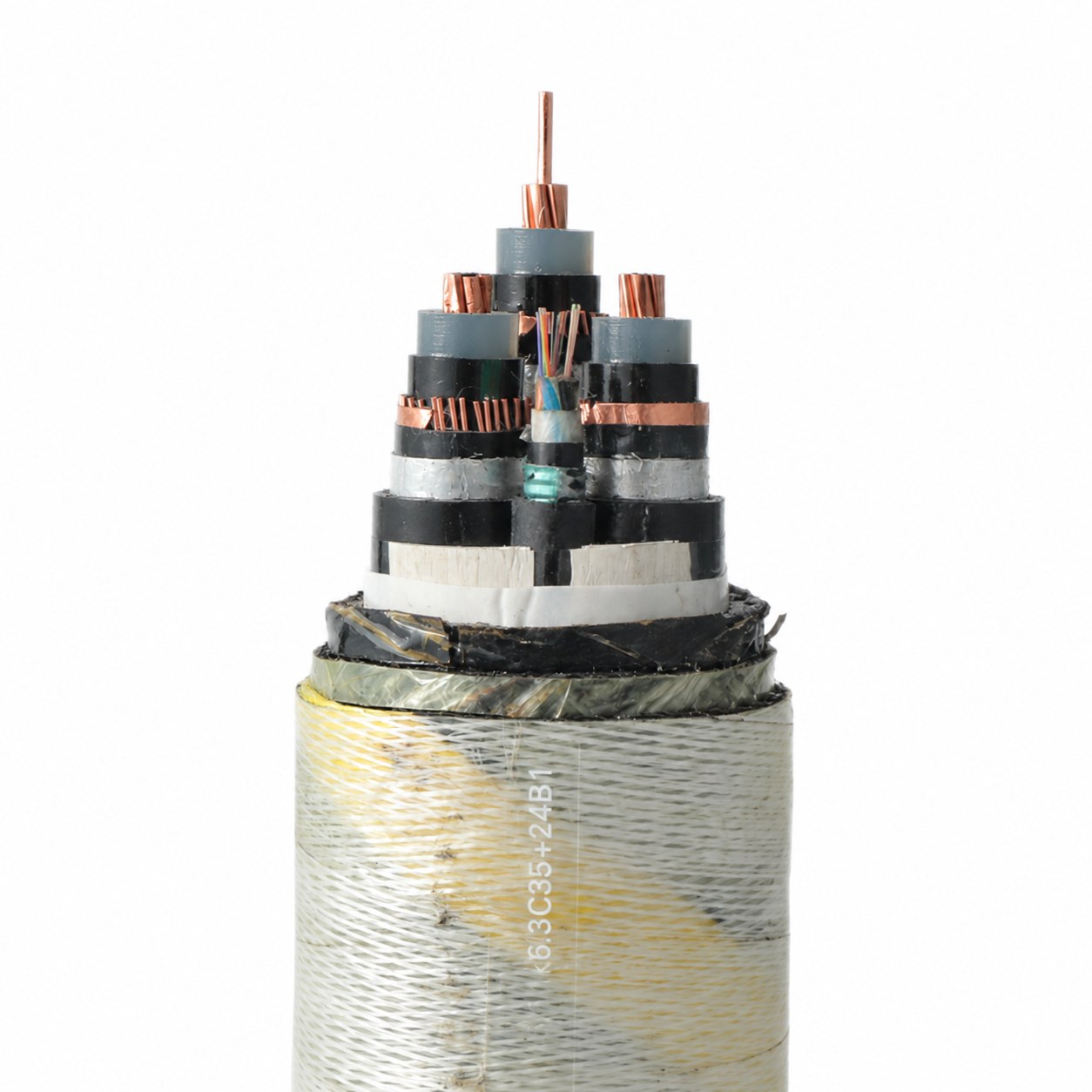 THREE-CORE CABLES WITH COPPER WIRE SCREEN cable